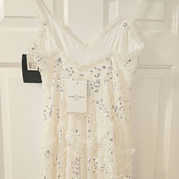 Needle & Thread Tiered Gloss Cami Gown - Picture 14 of 17